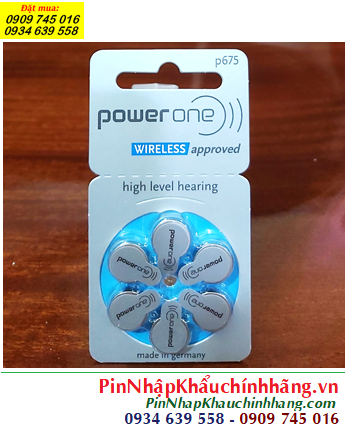 Pin máy trợ thính PowerOne PR44, Pin 675 _Pin máy điếc PowerOne PR44/675 chính hãng /X.xứ Đức